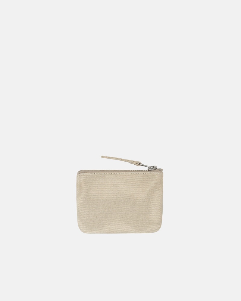 Stüssy Canvas Coin Pouch Wallet Natural | MNC-534206