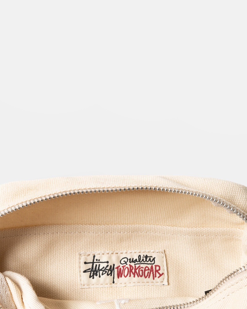 Stüssy Canvas Side Pouch Side Bag Natural | HIK-270845