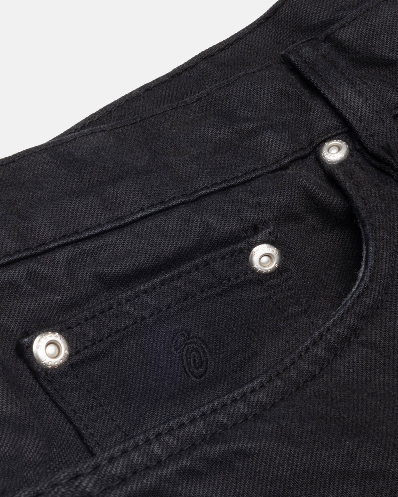 Stüssy Classic Jean Overdyed Denim Black | FHD-095621