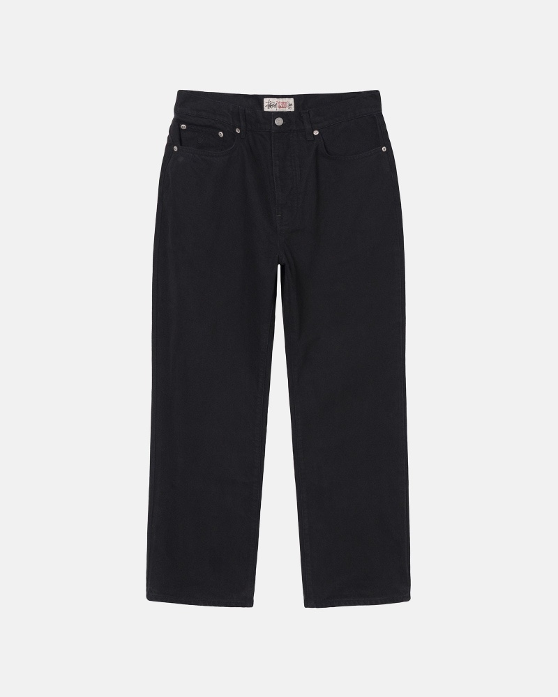 Stüssy Classic Jean Overdyed Denim Black | FHD-095621