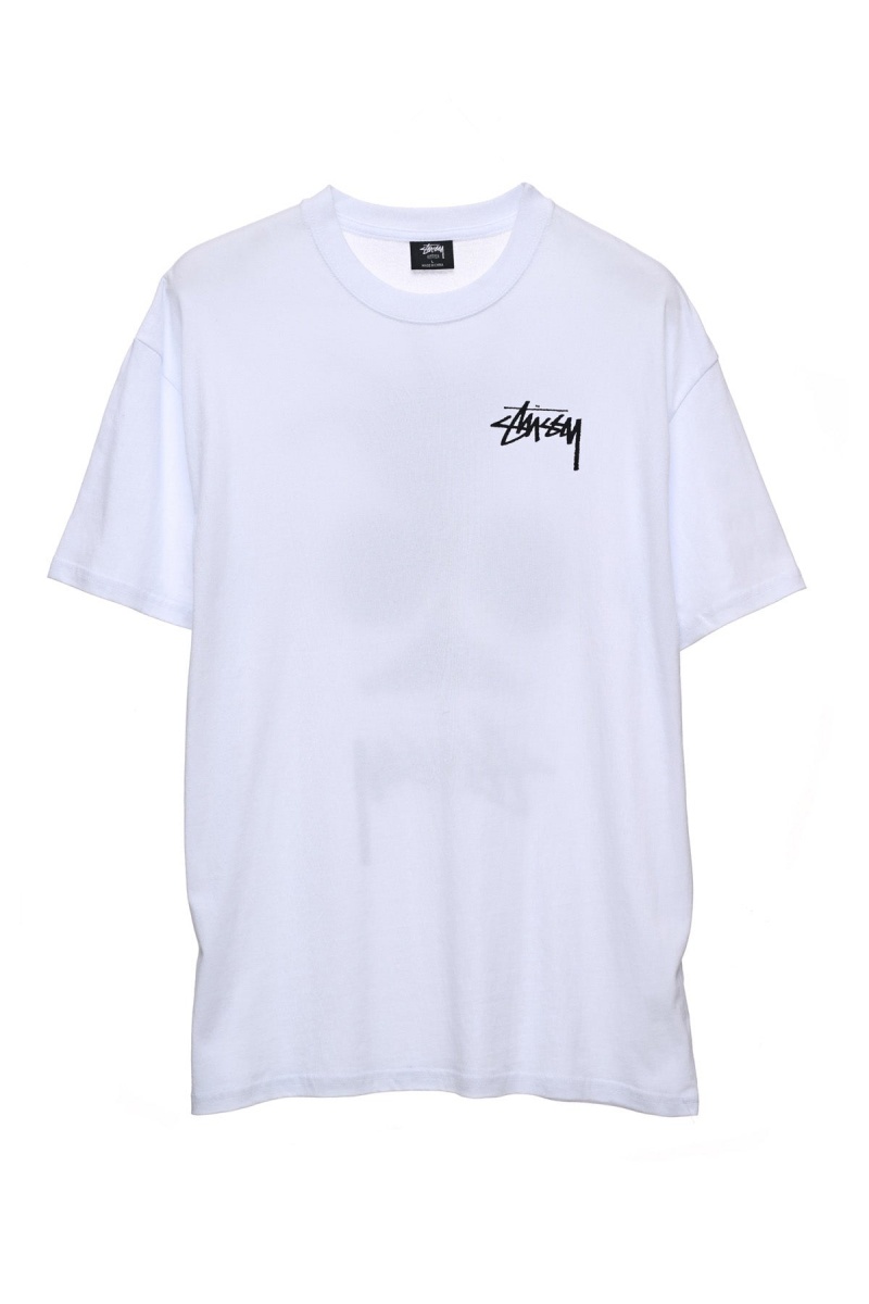 Stüssy Club Crown Ss Tee Tees White | GXP-185032