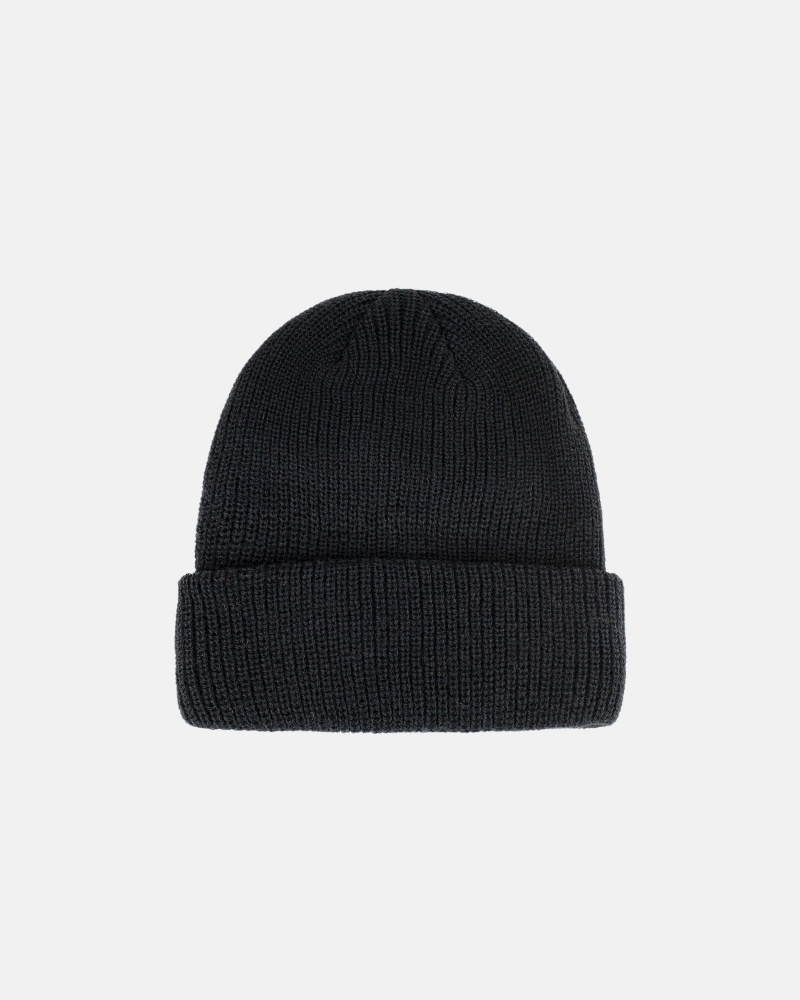 Stüssy Cuff Beanie Basic Beanie Black | ALK-082741