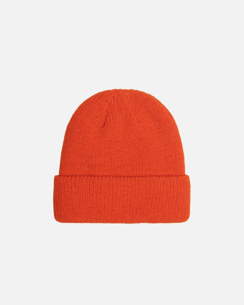 Stüssy Cuff Beanie Basic Beanie Habanero | DKE-270983