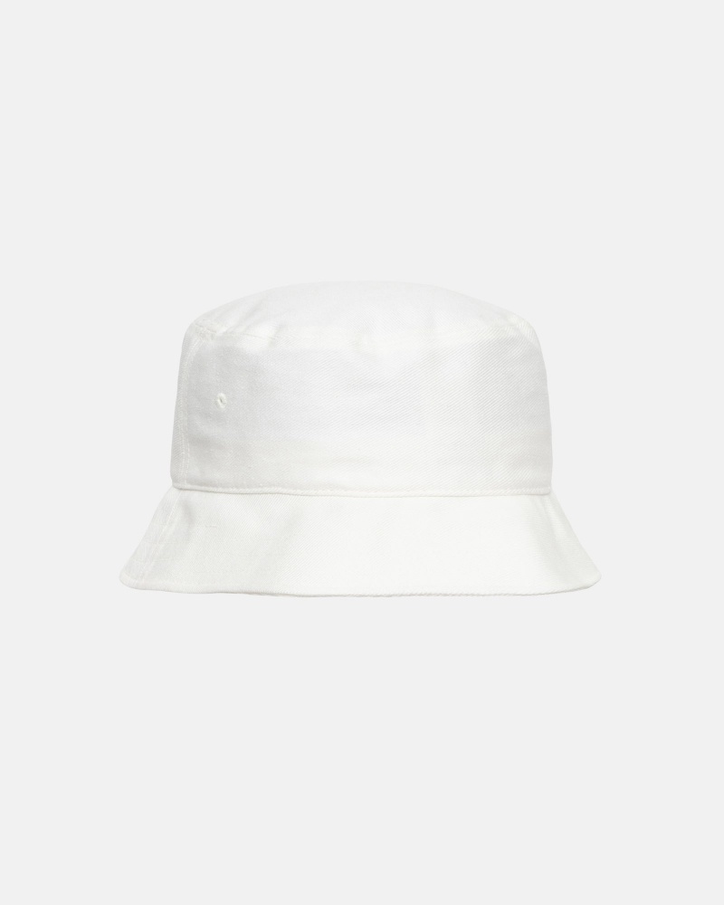 Stüssy Deep Bucket Hat SS Link Bucket Hat White | NVP-596317