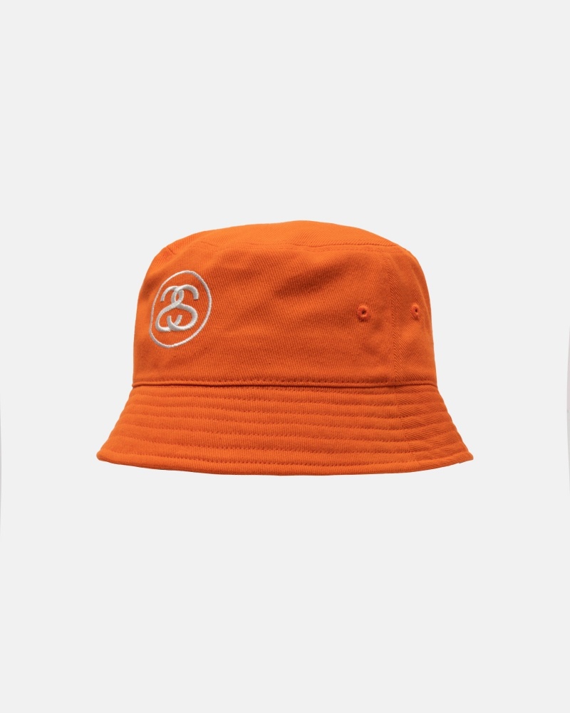 Stüssy Deep Bucket Hat SS Link Bucket Hat Orange | CGL-538927