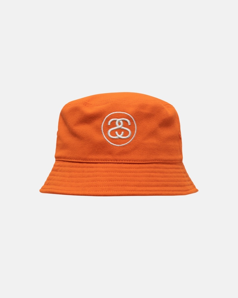 Stüssy Deep Bucket Hat SS Link Bucket Hat Orange | CGL-538927