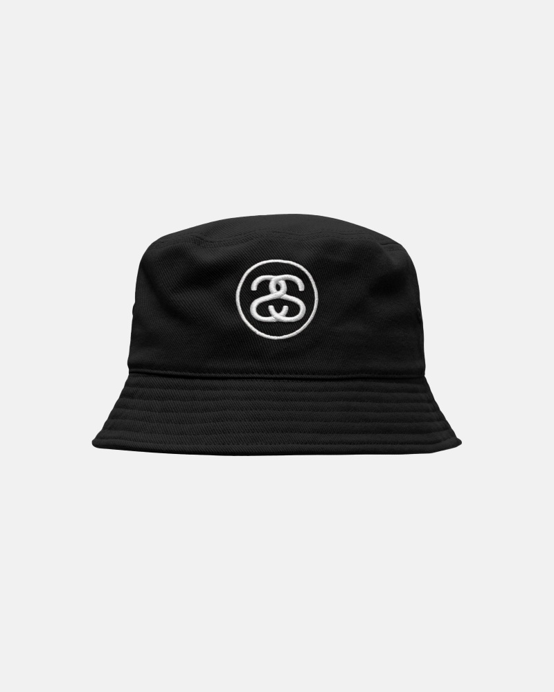 Stüssy Deep Bucket Hat SS Link Bucket Hat Black | YDC-670492