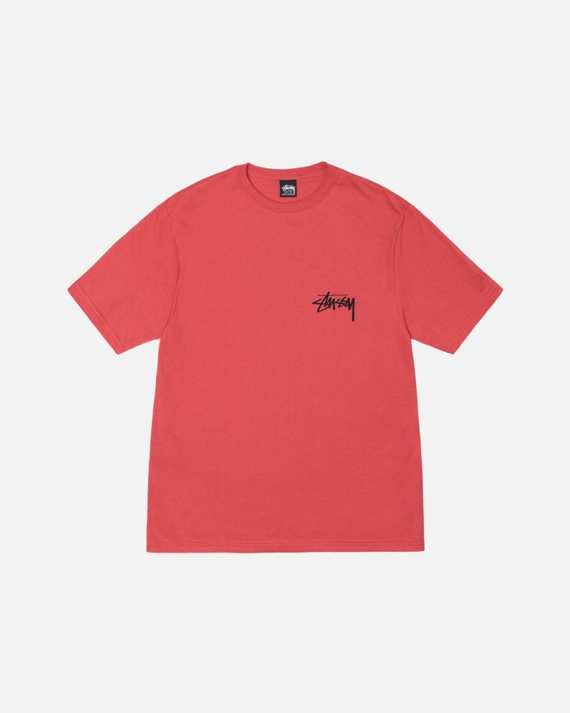 Stüssy Dog Collage Tee Short Sleeve T-Shirt Pepper | OIT-257643