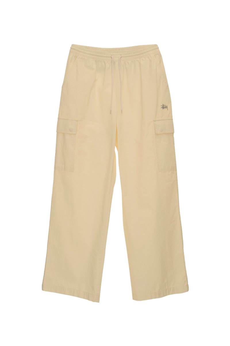 Stüssy Drew Cargo Beach Pant Shorts & Pants Oatmeal | DWH-864503