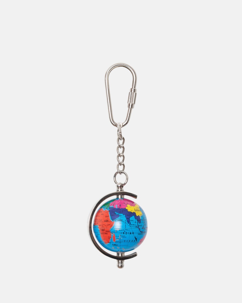 Stüssy Globe Keychain Key Chain Multi | EMO-647829