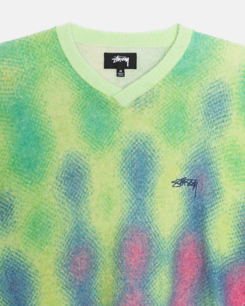 Stüssy Gradient Dot Brushed Sweater Long Sleeve Sweater Multi | OZM-012894