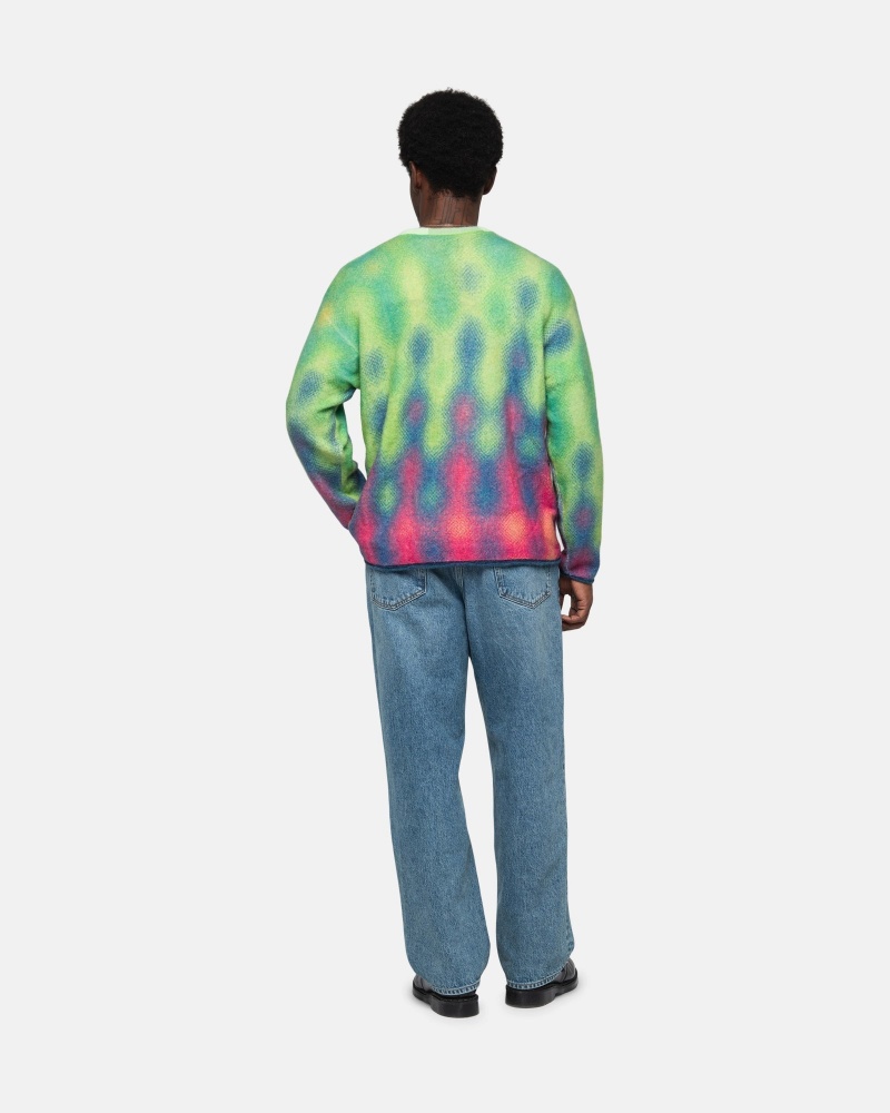 Stüssy Gradient Dot Brushed Sweater Long Sleeve Sweater Multi | OZM-012894