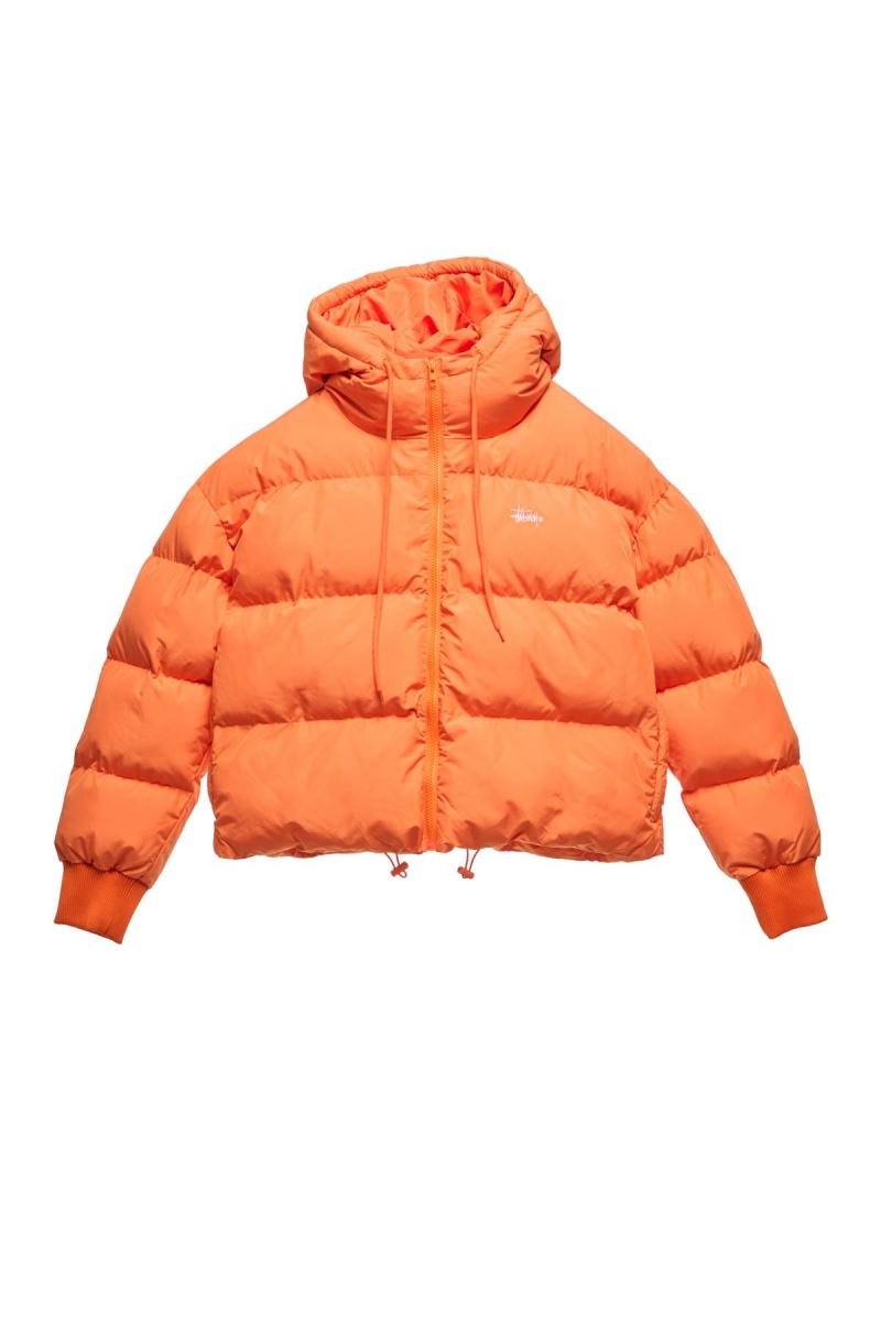 Stüssy Graffiti Hood Puffa Jacket Jackets Apricot | YBT-374918