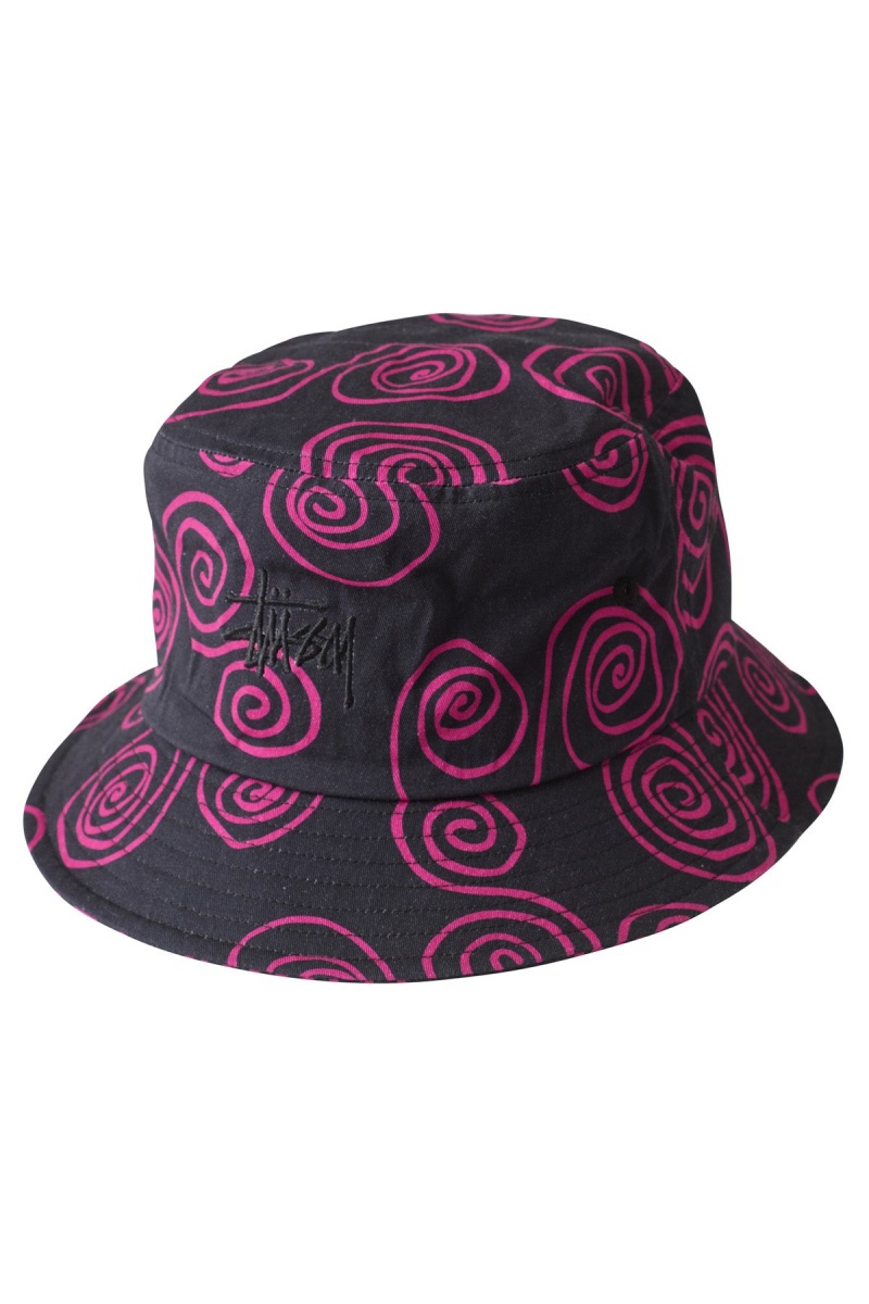 Stüssy Hand Drawn S Bucket Hat Hats & Beanies Black | YSR-526803