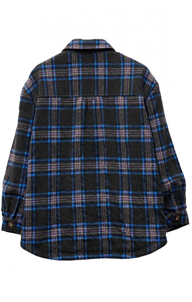 Stüssy Harley Check Worker Jacket Jackets Black | UJR-790623