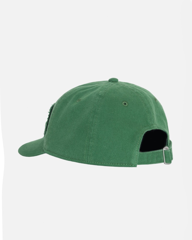 Stüssy Low Pro Copyright Applique Strapback Ball Cap Green | JKB-318246