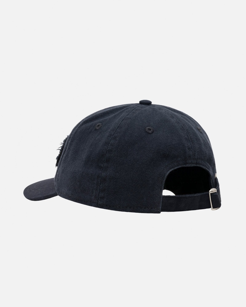 Stüssy Low Pro Copyright Applique Strapback Ball Cap Navy | GUB-743289