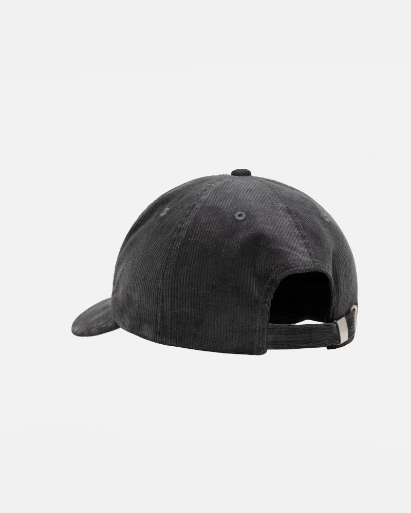 Stüssy Mid-Depth Sport Arch Strapback Ball Cap Charcoal | JLF-892046