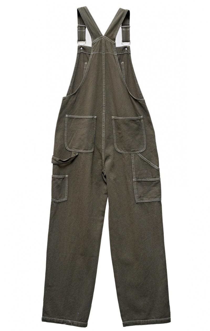 Stüssy Nevada Denim Overall Shorts & Pants Fern | USC-861490