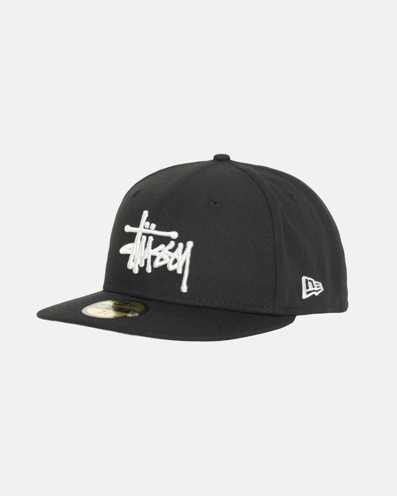 Stüssy New Era 59Fifty Authentic Ball Cap Black | LWA-172394