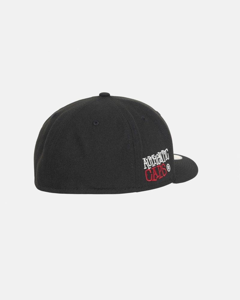 Stüssy New Era 59Fifty Authentic Ball Cap Black | LWA-172394