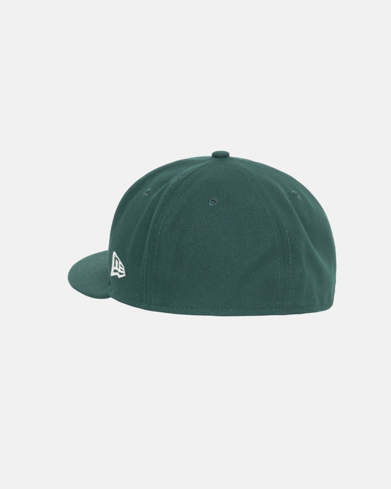 Stüssy New Era 59Fifty Authentic Ball Cap Hunter Green | RMA-269158