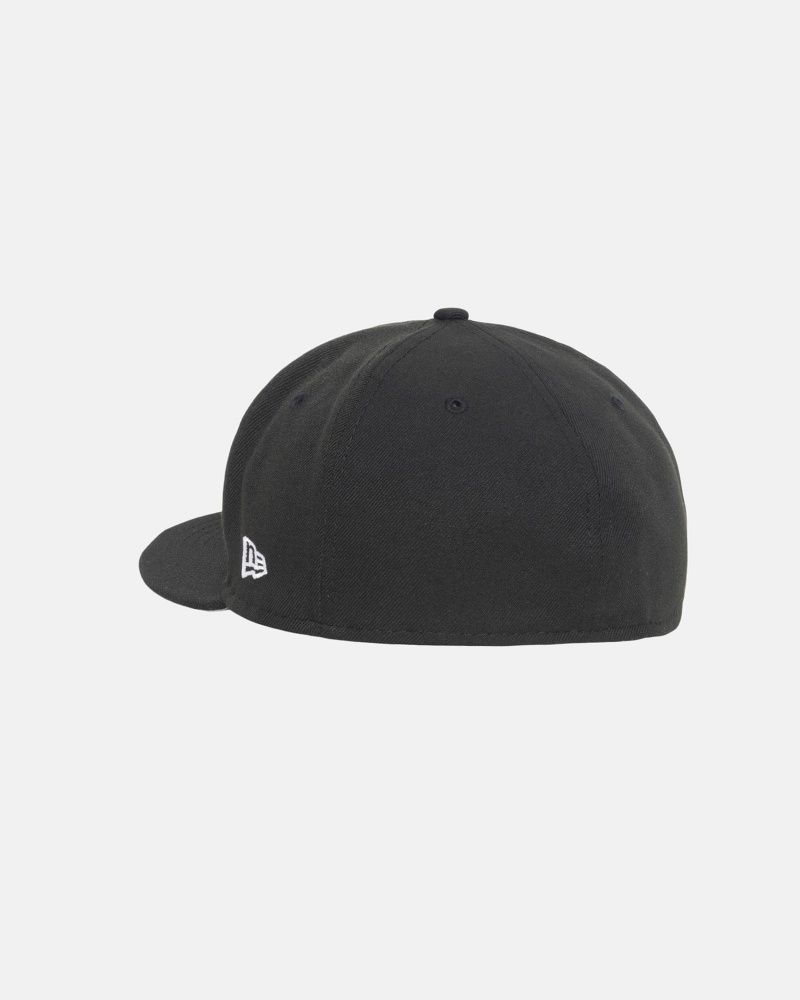 Stüssy New Era 59Fifty La Ball Cap Black | UWJ-631750