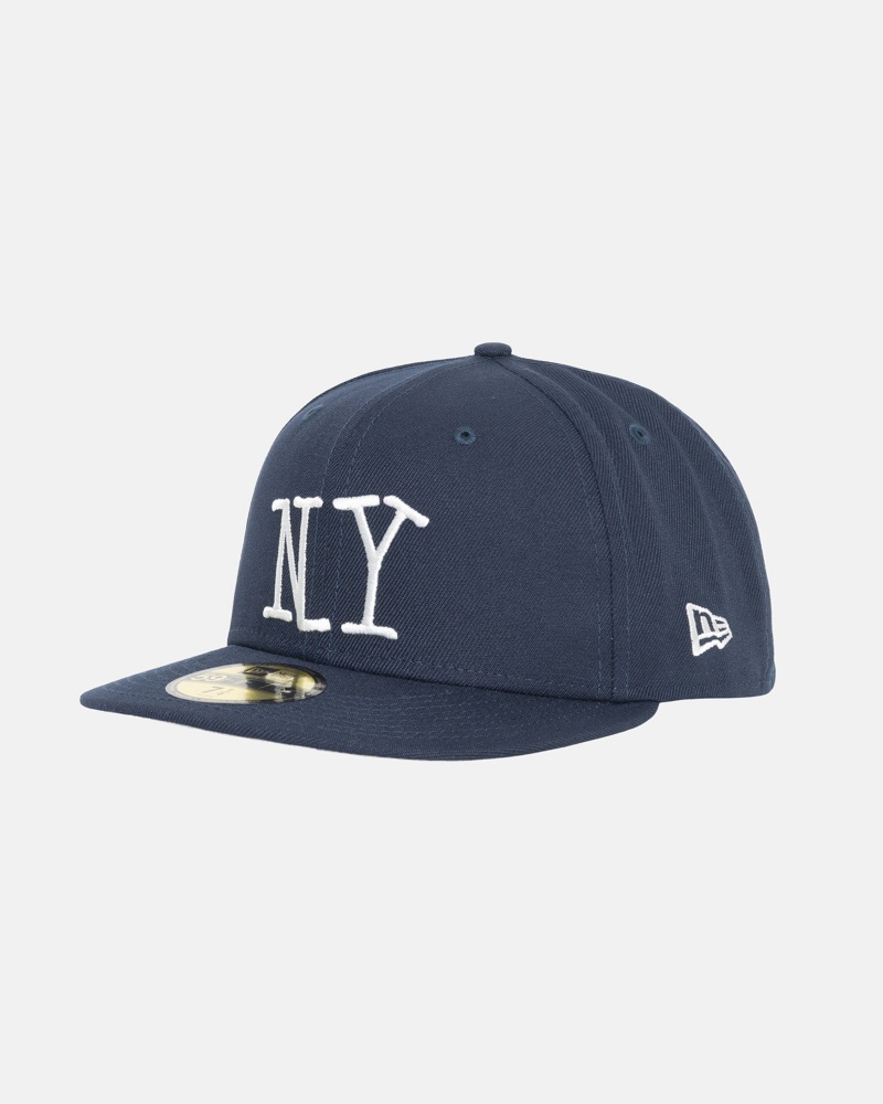 Stüssy New Era 59Fifty Ny Ball Cap Navy | FUS-043596