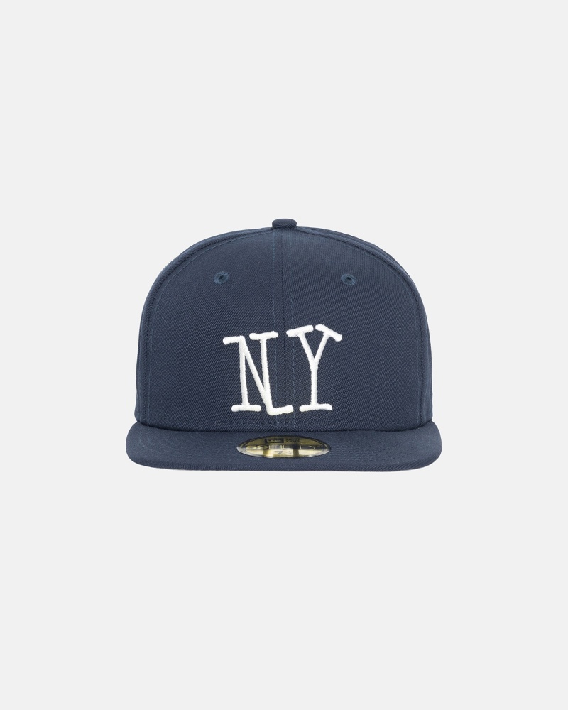 Stüssy New Era 59Fifty Ny Ball Cap Navy | FUS-043596