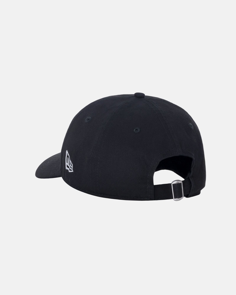 Stüssy New Era 9Twenty Basic Strapback Ball Cap Black | BKE-817635