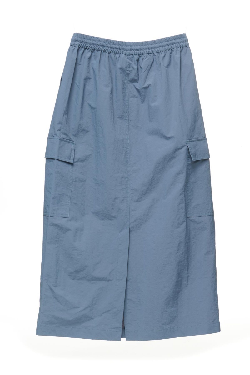 Stüssy Nylon Cargo Midi Skirt Shorts & Pants Steel Blue | HMJ-970581