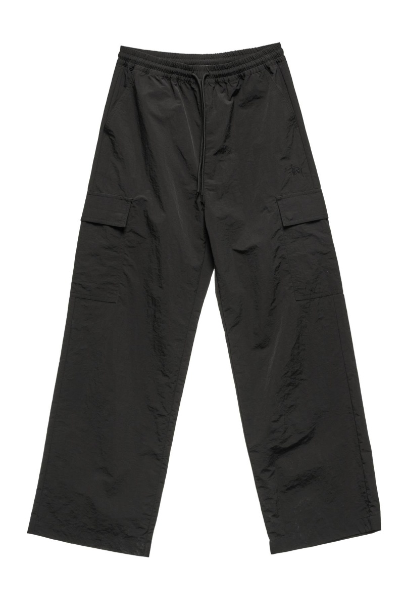 Stüssy Nylon Cargo Pant Shorts & Pants Black | STV-926148