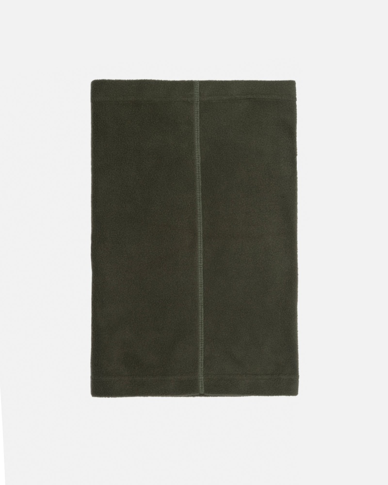 Stüssy Polar Fleece Neck Warmer Scarf Olive | ZQY-672809