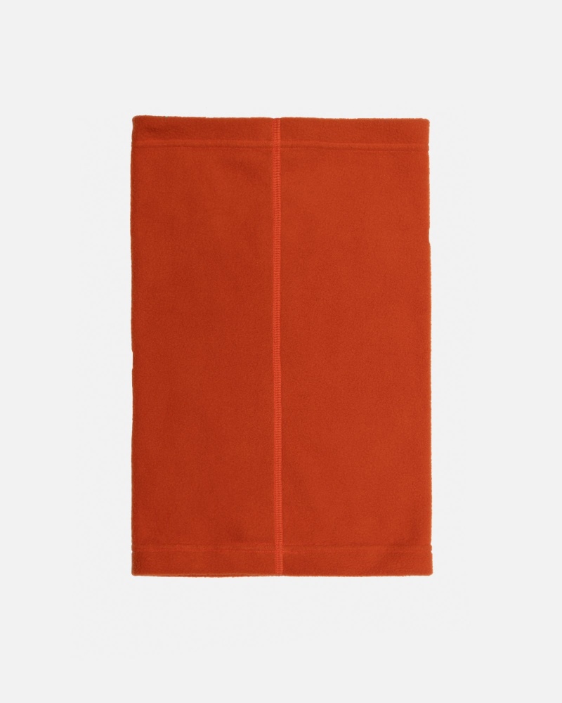 Stüssy Polar Fleece Neck Warmer Scarf Orange | RDB-864931