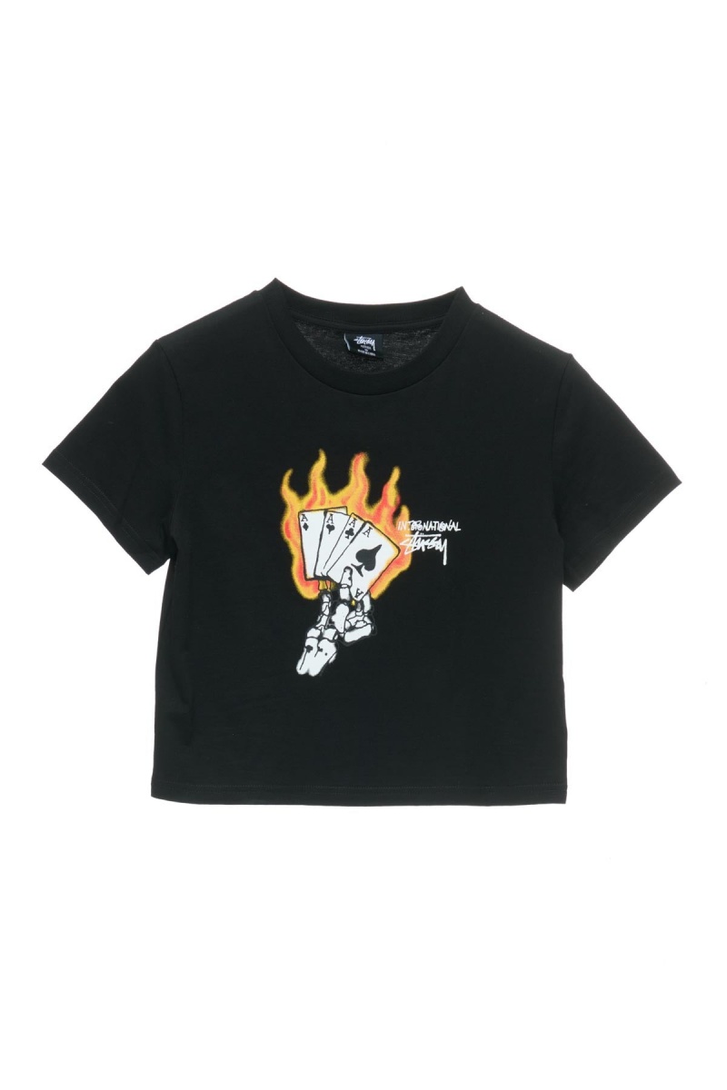 Stüssy Read Em N\' Weep Slim Tee Tees Black | DTE-419508