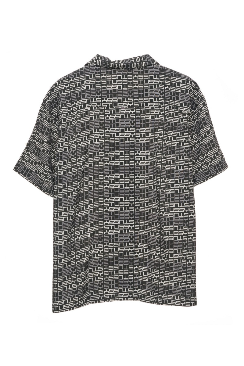 Stüssy Repeat Ss Shirt Shirts Black | IKZ-918306