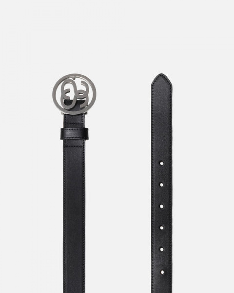 Stüssy SS-Link Buckle Belt Belt Black | UOF-845012