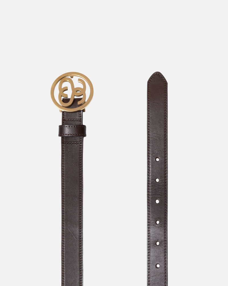 Stüssy SS-Link Buckle Belt Belt Brown | ANB-827519