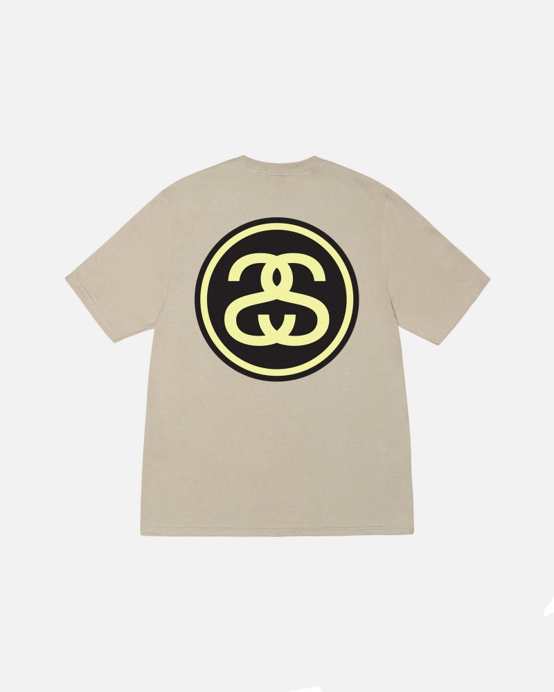 Stüssy SS-Link Tee Short Sleeve T-Shirt Khaki | VDX-591072