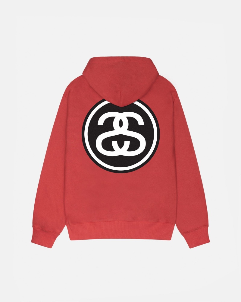 Stüssy SS-Link Zip Hoodie Long Sleeve Sweatshirt Pepper | XTY-967412