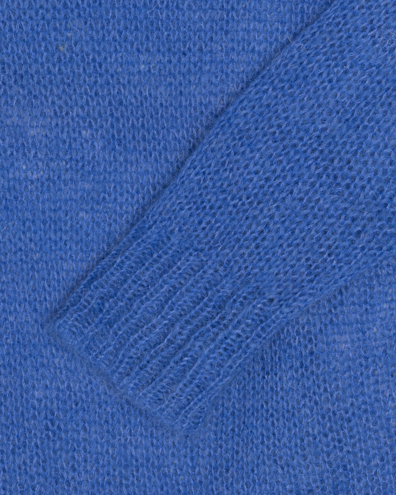 Stüssy S Loose Knit Sweater Long Sleeve Sweater Blue | MZB-456973