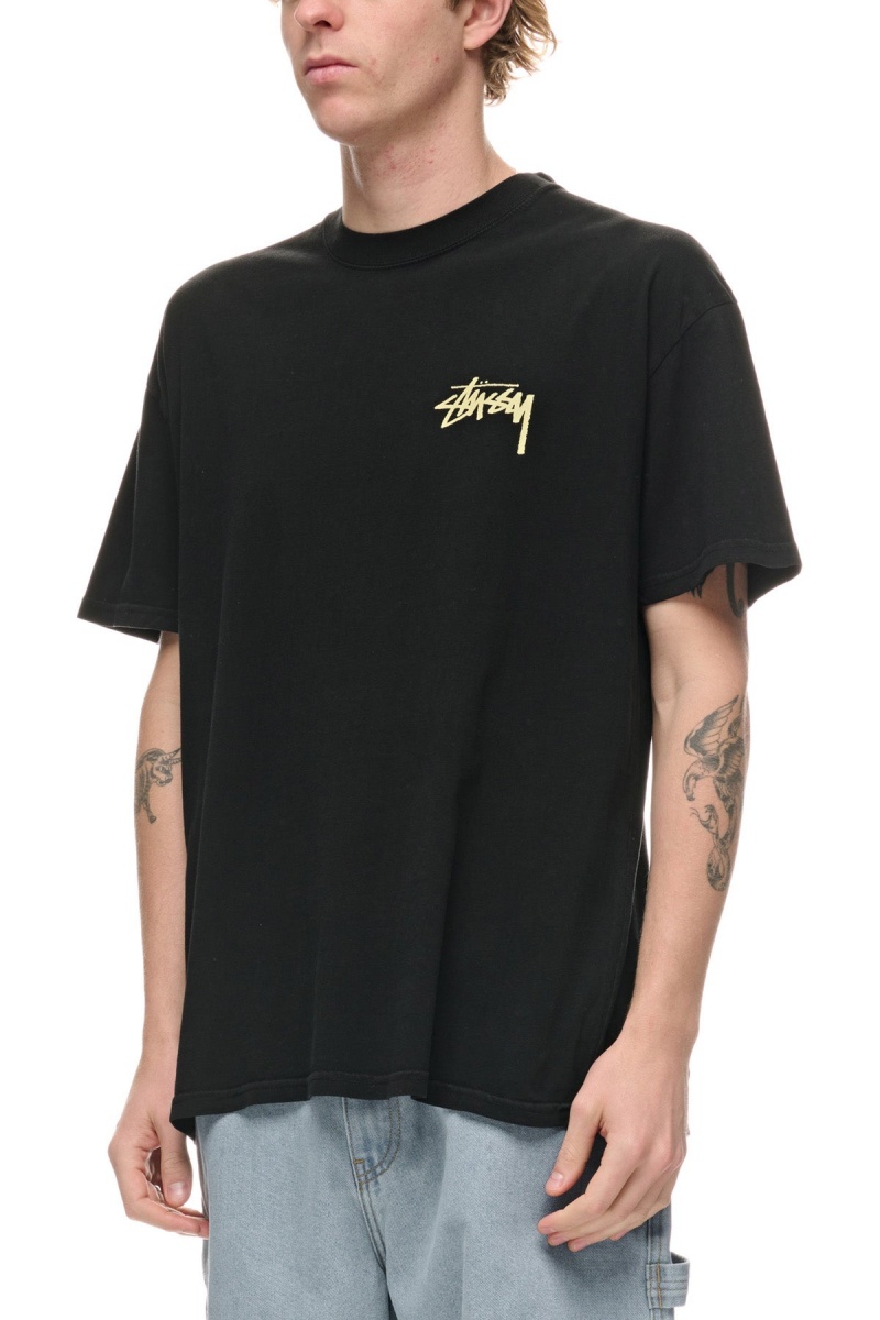 Stüssy S Talk Ss Tee Tees Pigment Black | UJX-529376