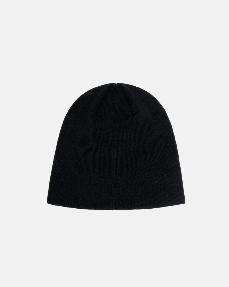 Stüssy Skullcap Basic Beanie Black | XJA-241089