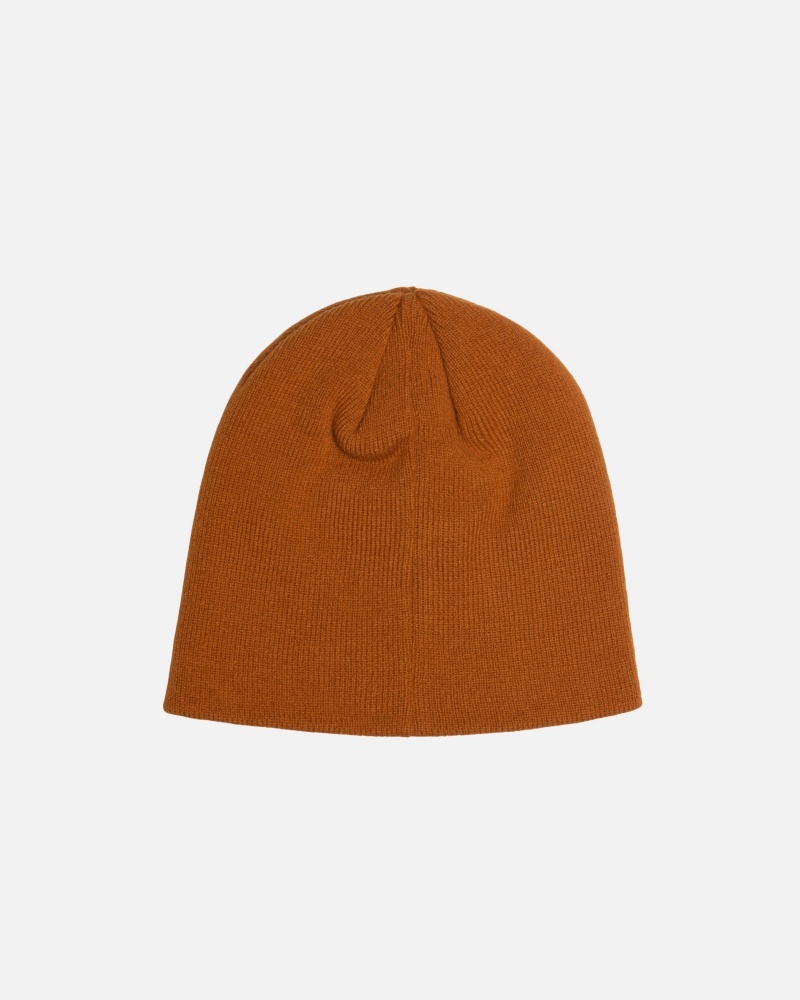 Stüssy Skullcap Basic Beanie Ochre | DCE-823716