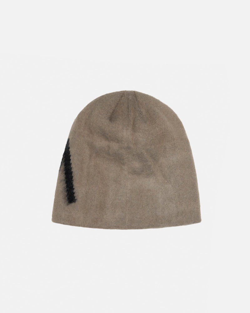 Stüssy Skullcap Brushed Out Stock Beanie Sand | JCR-541026