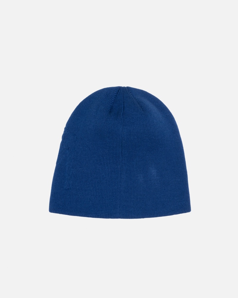 Stüssy Skullcap Embossed Smooth Stock Beanie Royal | CQH-546810