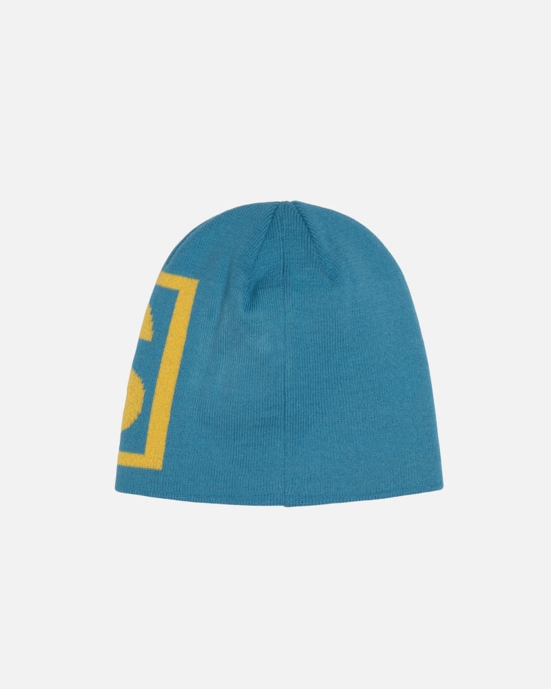 Stüssy Skullcap SS Link Beanie Aqua | NQW-175093