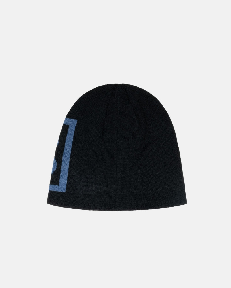 Stüssy Ss Link Skull Cap Beanie Black | CPI-345871