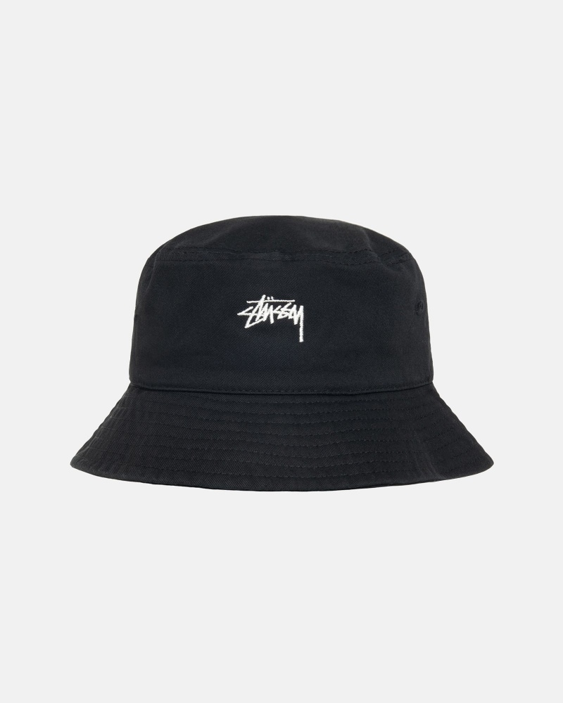 Stüssy Stock Bucket Hat Bucket Hat Black | HZE-257146