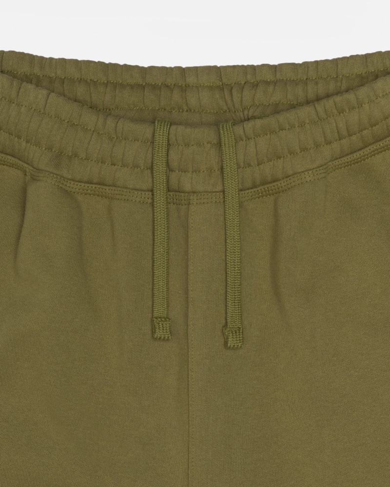 Stüssy Stock Logo Sweatpant Pants Olive | ABO-542718